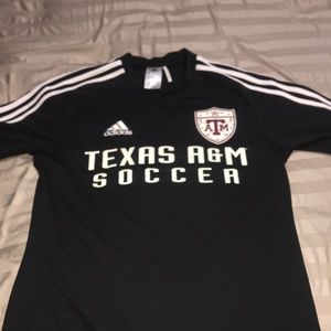 Two Texas Aggie soccer tee shirts